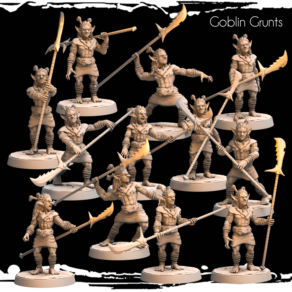 Goblin Grunts - 12 poses - Army of Darkness: Greenskins